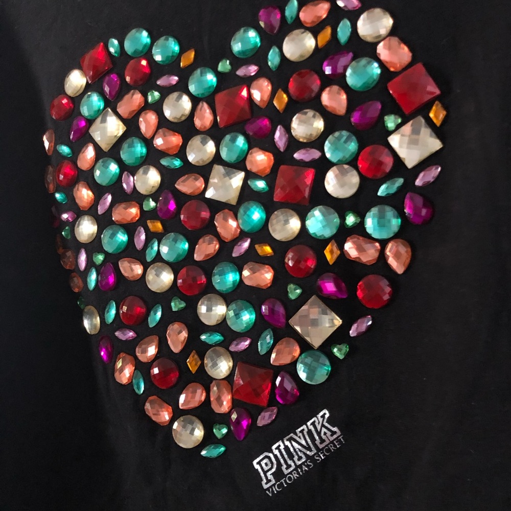Gorgeous jewled back Pink hoodie